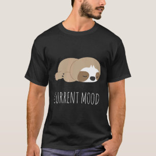 Camiseta Preguiça engraçada Sloth Fofo Humor Atual Segunda-