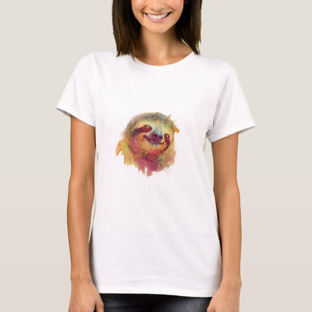Camiseta Preguiça Feliz (Frente)