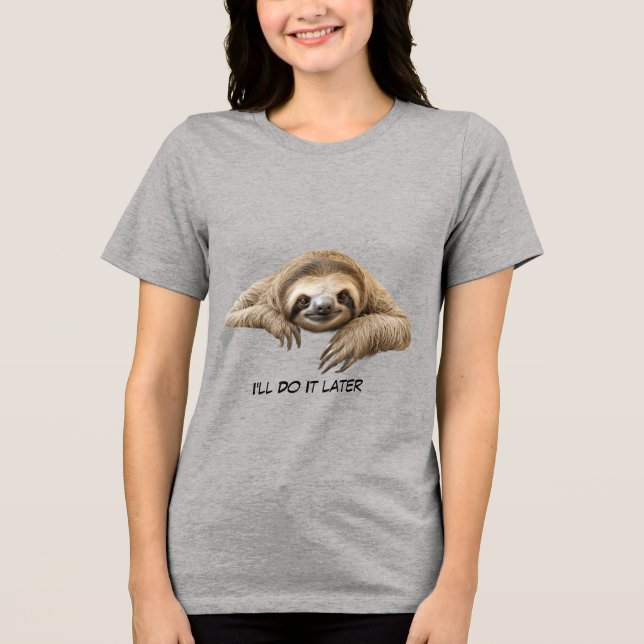Camiseta Preguiça fofa (Frente)