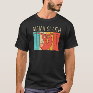 Camiseta Preguiça Fofa Para Mulheres Mãe Preguiça Gigante P