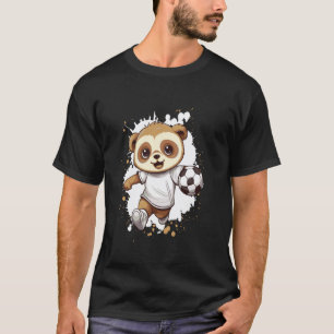 Camiseta Preguiça Jogando Futebol Quadrinho Fofo 1