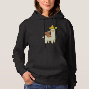 Camiseta Preguiça montando uma alpaca lhama com um sombreir
