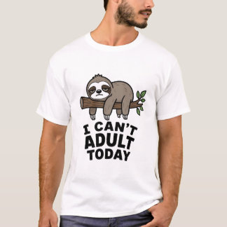 Camiseta Preguiça Não Consigo Ser Adulta Hoje