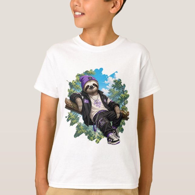Camiseta Preguiça Relaxando (Frente)