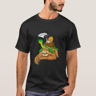 Camiseta Preguiça Tartaruga Caracol Humor Engraçado Amante