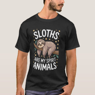 Camiseta Preguiças Animais Espirituais Preguiça Engraçada