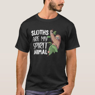 Camiseta Preguiças são meu Animal Espiritual preguiçoso cut