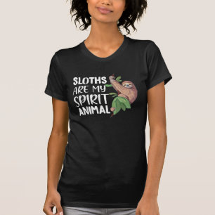 Camiseta Preguiças são meu Animal Espiritual preguiçoso cut