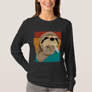 Camiseta Preguiçoso Animais Tropicais Da Vida Selvagem