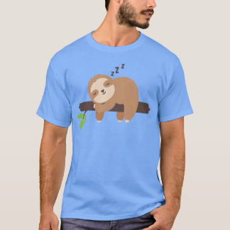 Camiseta Preguiçoso da família de animais sonolentos