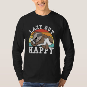 Camiseta Preguiçoso, Mas Feliz Pavão, Doce Dormindo Lama 1