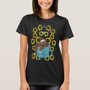 Camiseta Preguiçoso No Café Mug Engraçado Lama