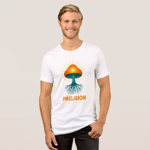 Camiseta Preligion - logotipo de Cogumelo