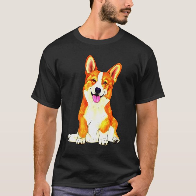 Camiseta Prembroke Welsh Corgi Corgi (Frente)