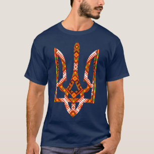 Camiseta Prêmio de Bordados Ucraniano Tryzub