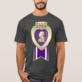 Camiseta Prêmio de Coração Púrpura Americano