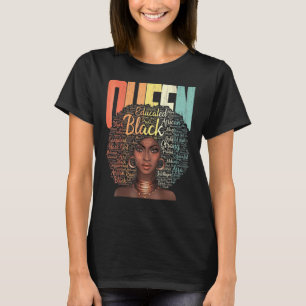 Camiseta Prêmio de Empoderamento da Rainha Ebonia Negra-Afr