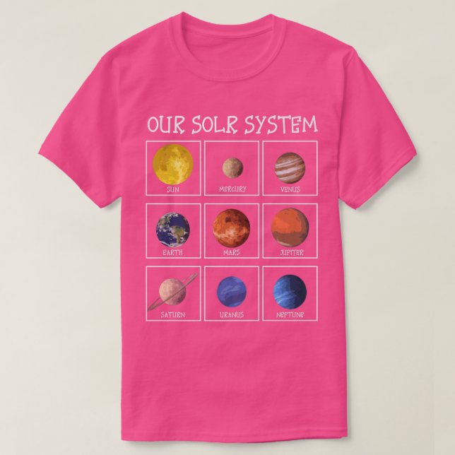 Camiseta Prêmio de Espaço Exterior da Ciência (Frente do Design)