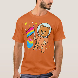 Camiseta Prêmio de Orgulho Pan do Astronauta do Urso Cinto