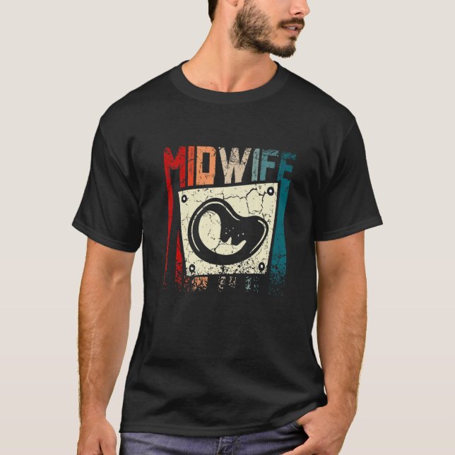 Camiseta Prêmio de Parteira de Vintage (Frente)