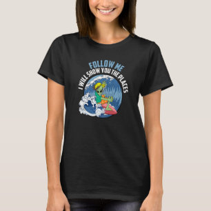 Camiseta Prêmio de surfe para surf de alienígena