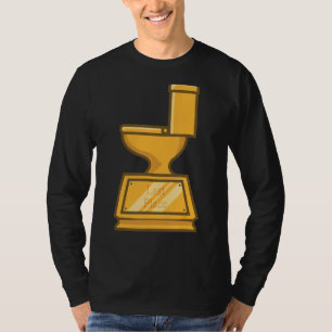 Camiseta Prêmio De Troféus De Banheiro Para A Última Gag De