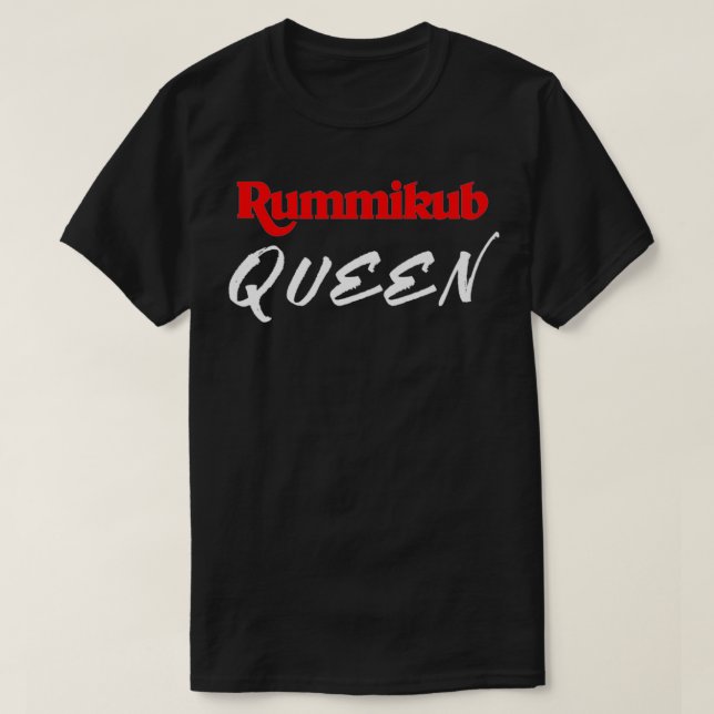 Camiseta Prêmio de Ventilador do Queen Player Rummikub (Frente do Design)