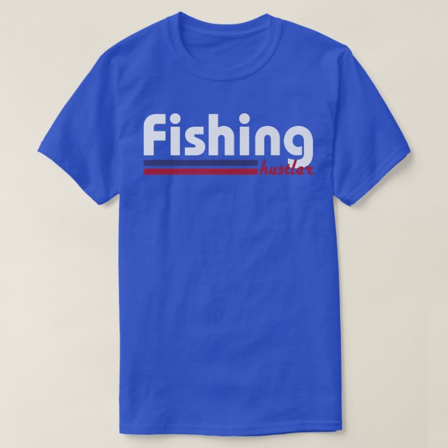 Camiseta Prêmio do Hustler de Pesca (Frente do Design)