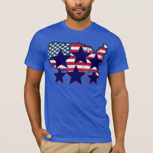 Camiseta Prêmio do TBA vencedor do mapa americano com estre
