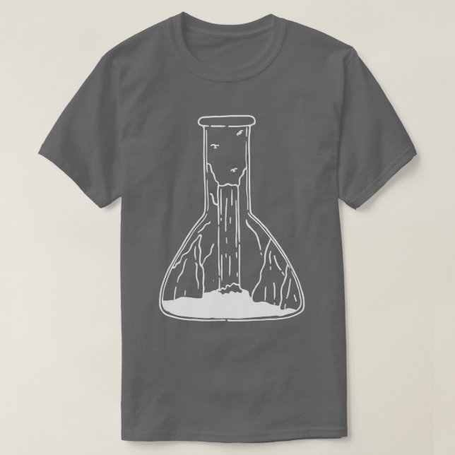 Camiseta Prêmio Lineart de Ciência do Tubo de Ensaio em Cas (Frente do Design)