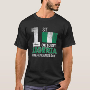 Camiseta Prêmio Nigéria de Celebração do Dia da Independênc