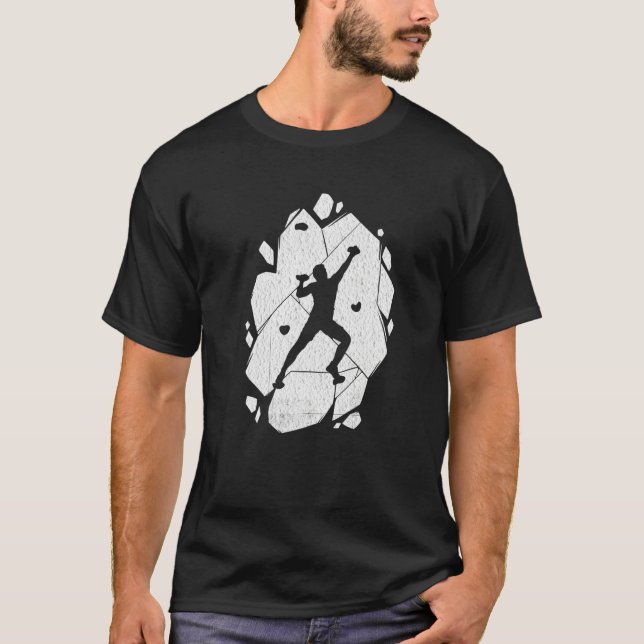 Camiseta Prêmio para o Clima de Design escalada de rocha (Frente)