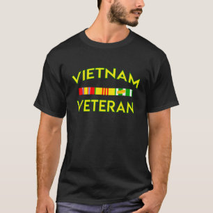 Camiseta Prêmio Veterano Vietnã Bar Fita Retro Veterano Sol