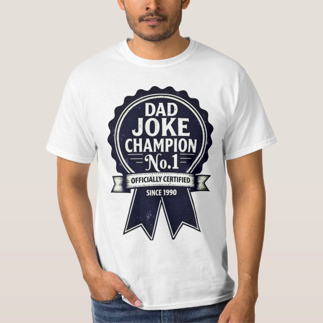 Camiseta prêmio Vintage "Pai Champion No. 1" (Frente)