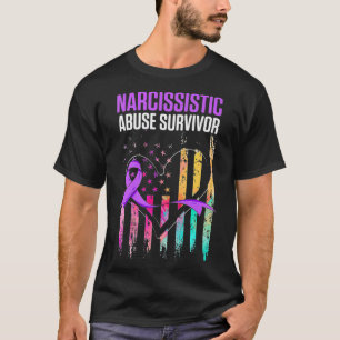 Camiseta Premiu Sobrevivente de Consciência do Abuso Narci