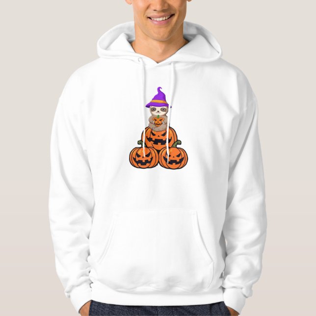 Camiseta Premium de Preguiça de Halloween (Frente)
