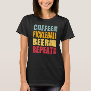 Camiseta Premium de Repetição de Cerveja de Pickleball em C