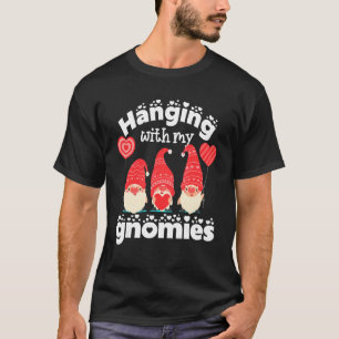 Camiseta Prendendo com meu Gnomies Gnomos Gnomos Vermelhos
