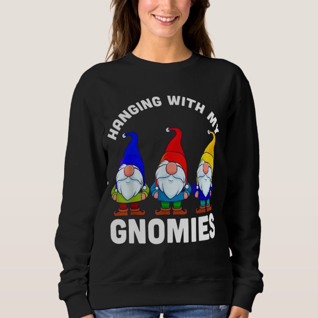 Camiseta Prendendo Com Meu Gnomos De Natal (Frente)