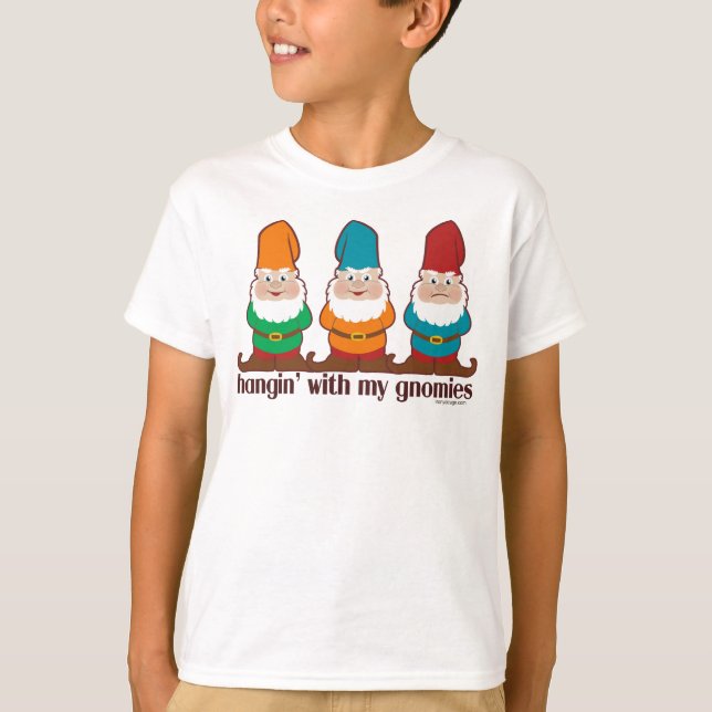 Camiseta Prendendo Com Meus Gnomos (Frente)