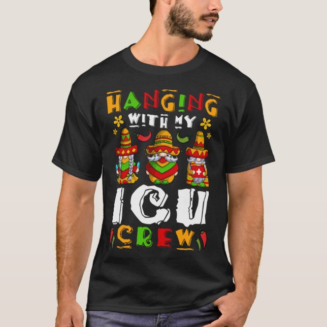 Camiseta Prendendo com minha enfermeira da UTI Cinco de May (Frente)