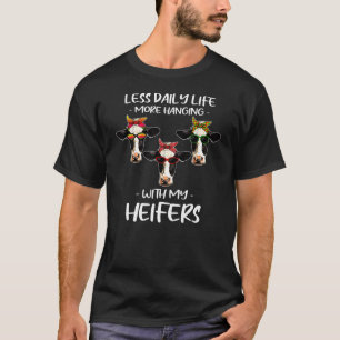 Camiseta Prendendo-Me Com A Vaca 2 Da Fazenda Do País Das M