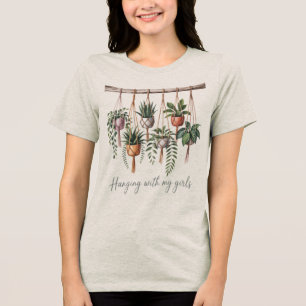 Camiseta Prendendo-me com as minhas raparigas, plantando-a 