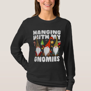 Camiseta Prendendo-me com o meu Gno de Natal do Jardim Xadr