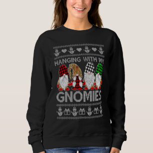 Camiseta Prendendo-Me Com Os Meus Gnomos De Natal Gnomos Gn