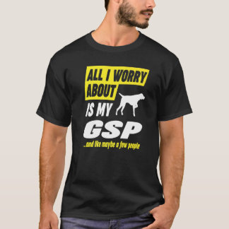 Camiseta Preocupa-se com o cão-mor alemão Shorthired