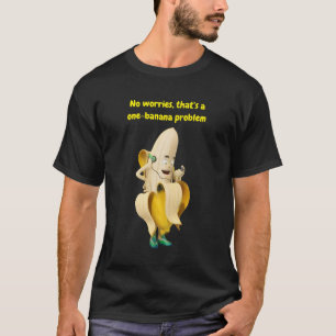 Camiseta preocupa-se com o problema da banana fruta engraça