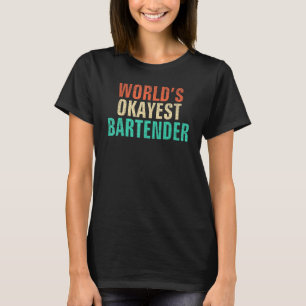Camiseta Preparação de Drinks do Bartender Mais ou Menos do