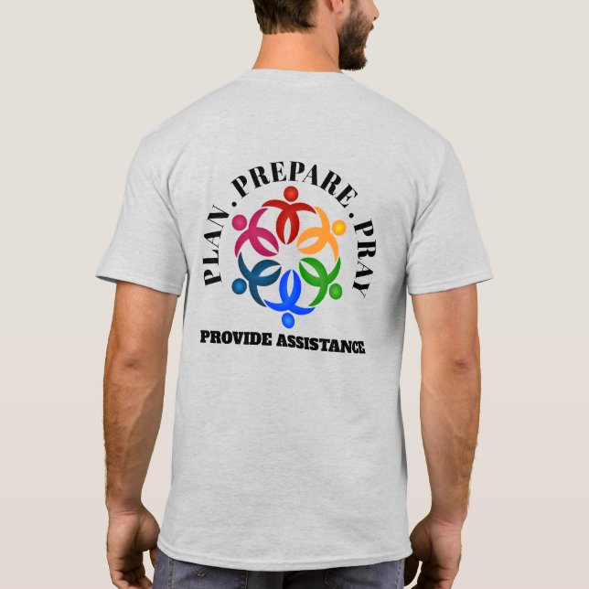 Camiseta Preparação para catástrofes (Verso)