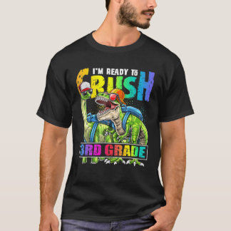 Camiseta Preparado Esmagar A Mochila Do Dinossauro 3Rd Grad